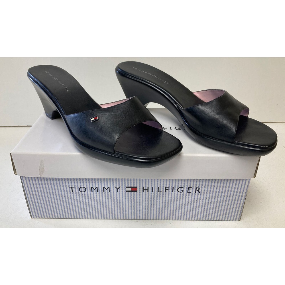 Tommy Hilfiger Women's Mantra Black Kaprice Pumps Heels Round Toe US 9 w/box